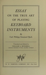 Bach, Carl Philipp Emanuel, 1714-1788, author, composer
