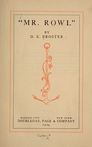 D. K. Broster